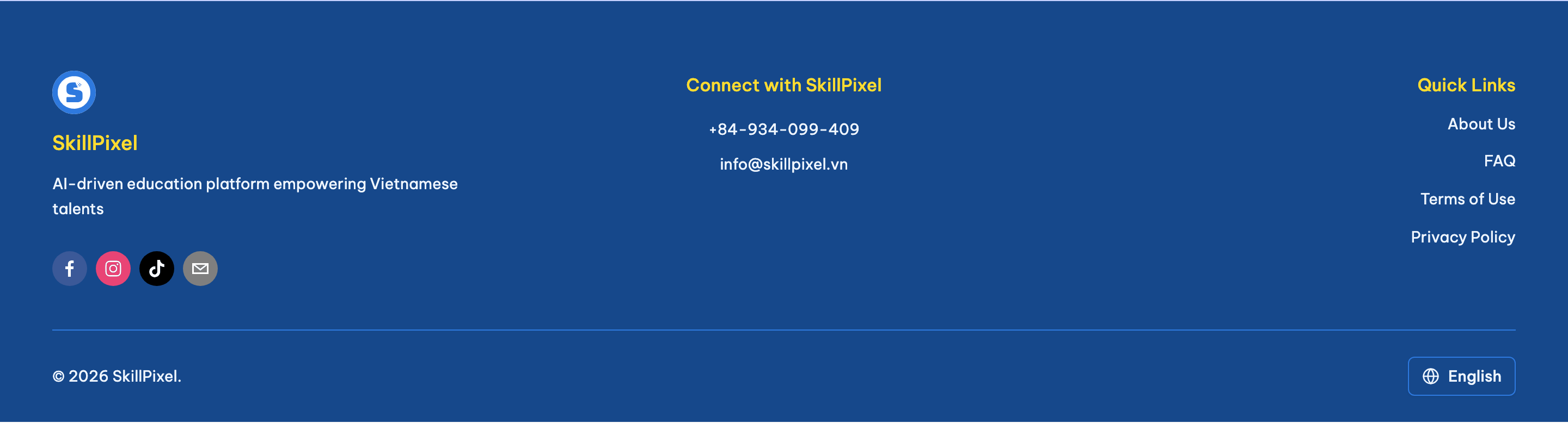 Footer before, default color